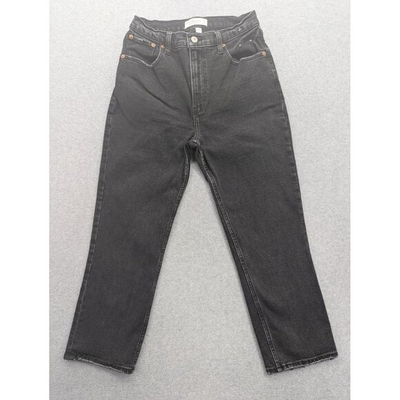 Abercrombie & Fitch Jeans Womens 27 4 The Ankle Straight Ultra High Rise Denim - Picture 1 of 14